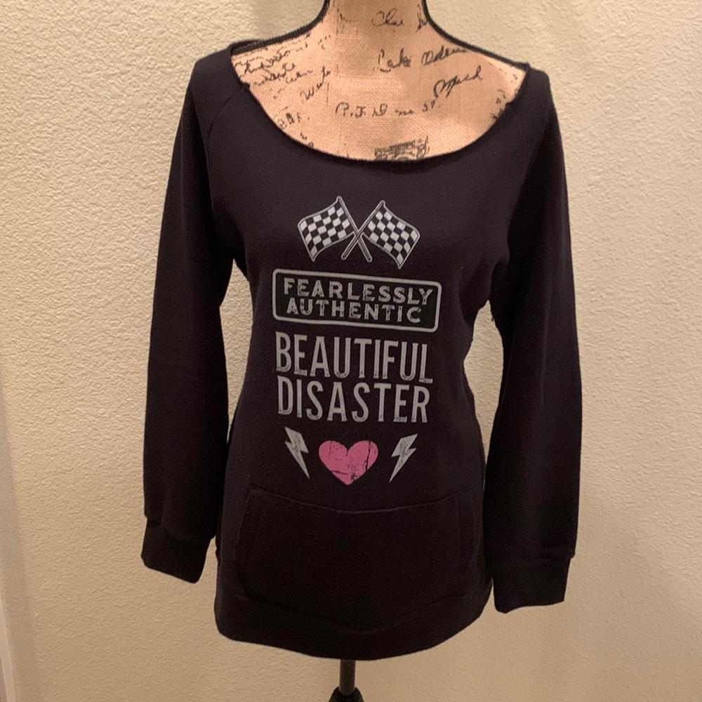 Women’s Beautiful Disaster  Pullover Sweater